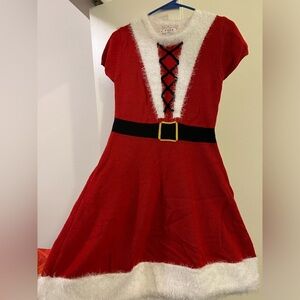 Santa sweater dress